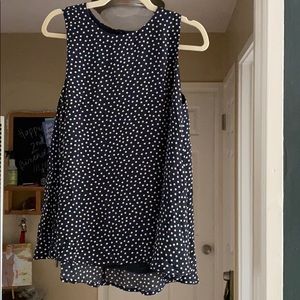 Philosophy Polka Dot Sleeveless Top